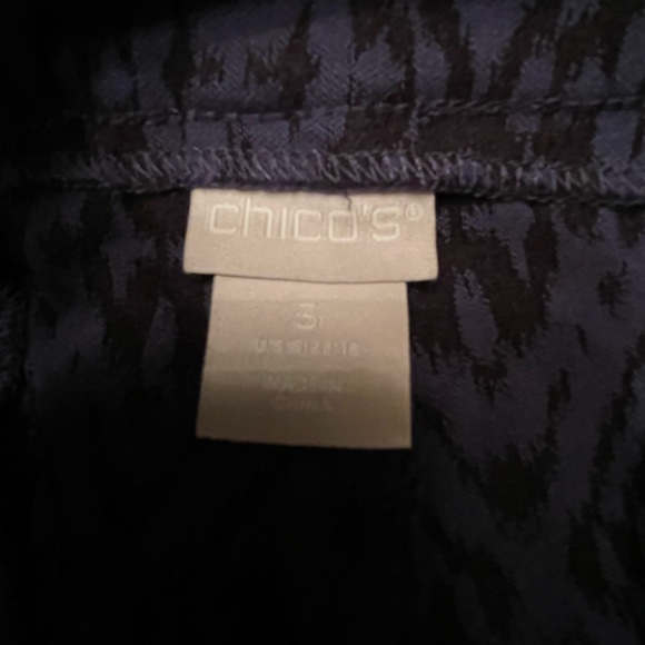 Chicos Ikat print size 3 ankle length trousers - Picture 11 of 13